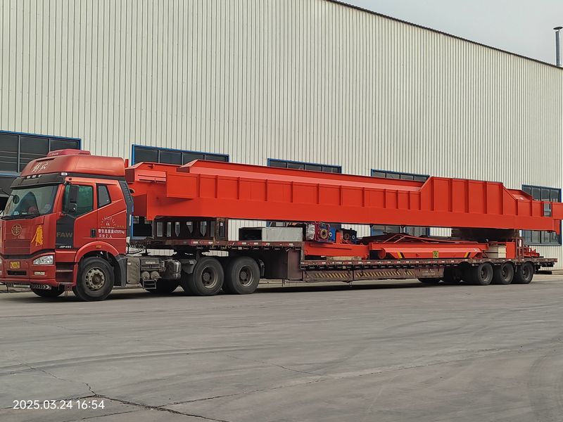 通用橋式起重機 QDXX32/5t—19.5m 電動單梁橋式起重機 2臺 LD10t—16.5m 制作完成，發(fā)往河北石家莊交付客戶使用。